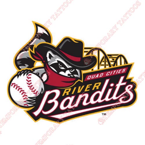 Quad Cities River Bandits Customize Temporary Tattoos Stickers NO.8124